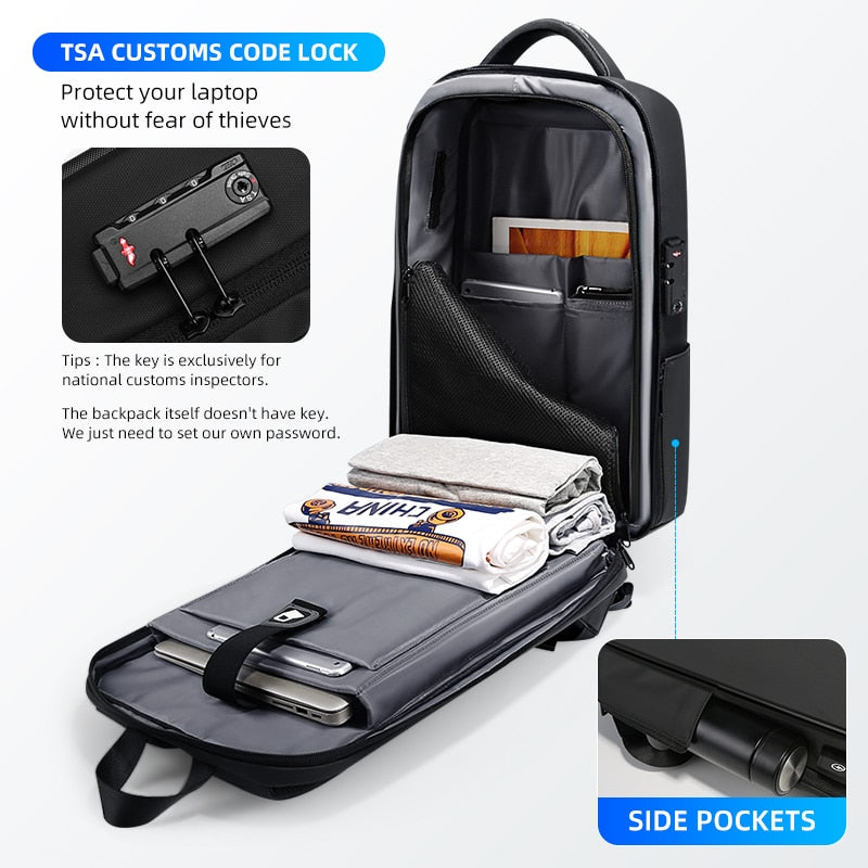 Secure & Charge Laptop Backpack - Anti-theft & USB Charging