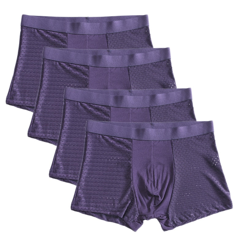 Breathable Bamboo Boxers - 4 Pack