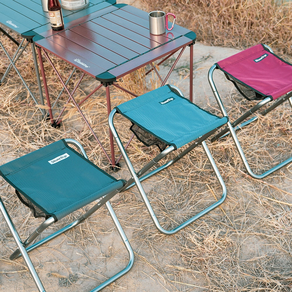 Outdoor Camping Portable Aluminum Alloy Folding Stool - GetHolidayReady.co.uk