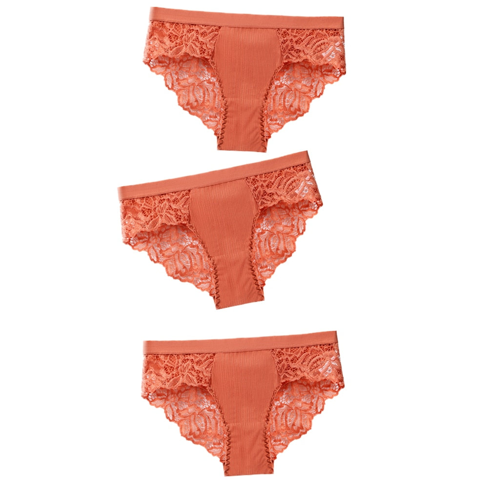 Floral Lace Panty Trio