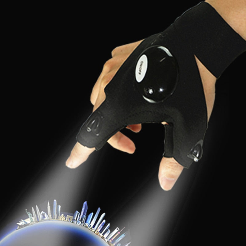 Fingerless Glove LED Flashlight - GetHolidayReady.co.uk