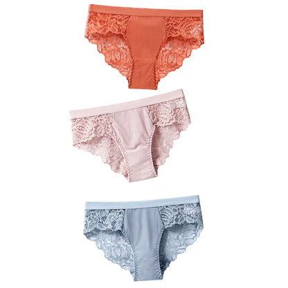 Floral Lace Panty Trio