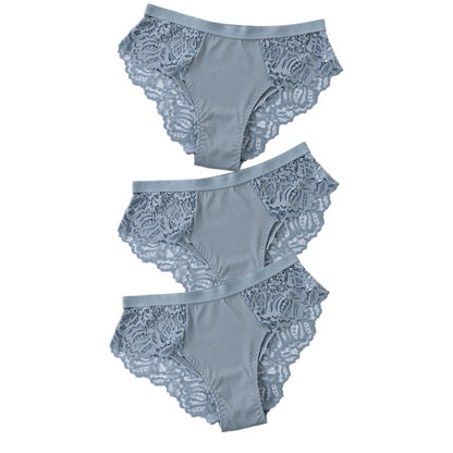 Floral Lace Panty Trio