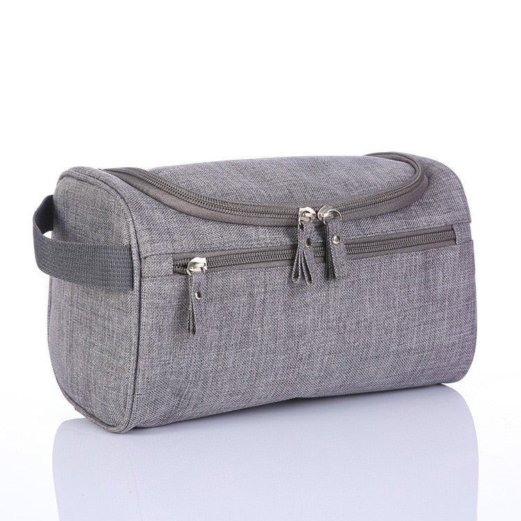 Men Travel Cosmetic Bag Functional Hanging Zipper Makeup Case Necessaries Organizer Storage Pouch Toiletry Make Up Wash Bag