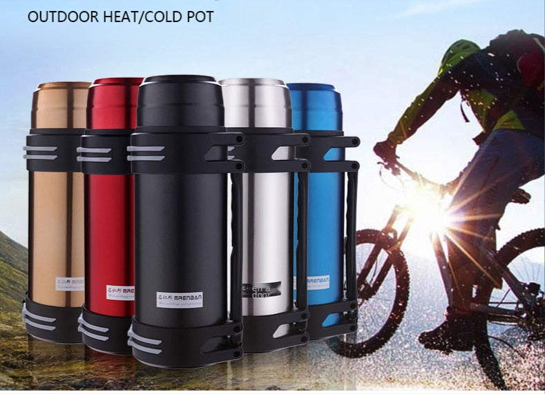 Stainless Steel Insulated Water Thermal Cup With Strap - GetHolidayReady.co.uk