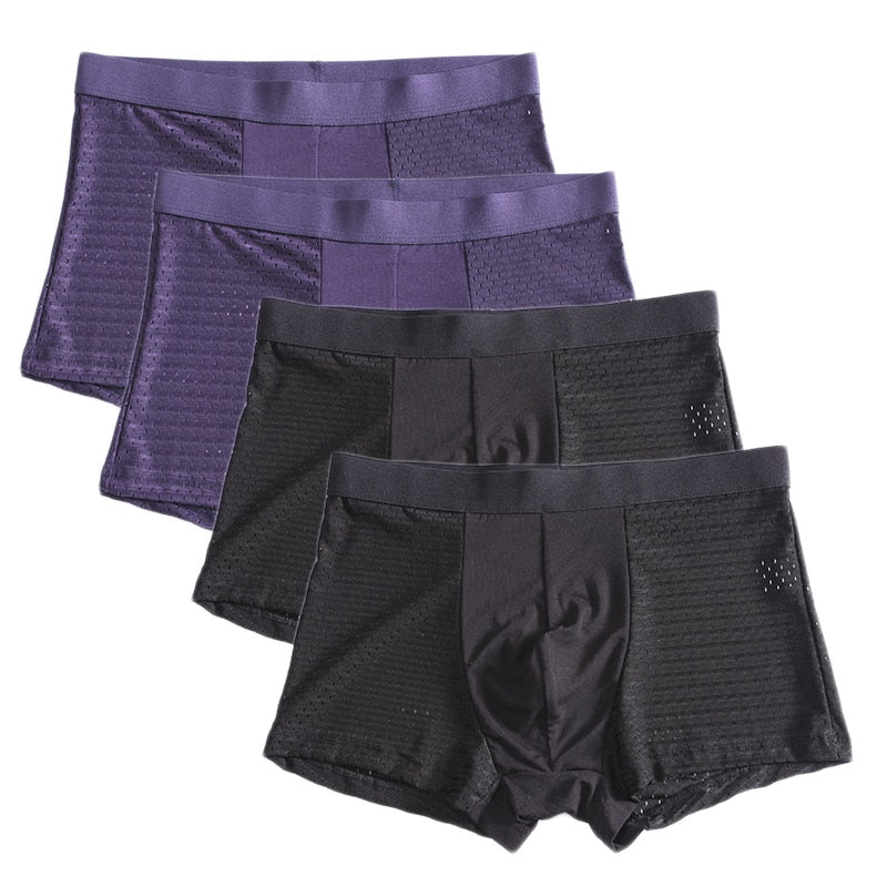 Breathable Bamboo Boxers - 4 Pack