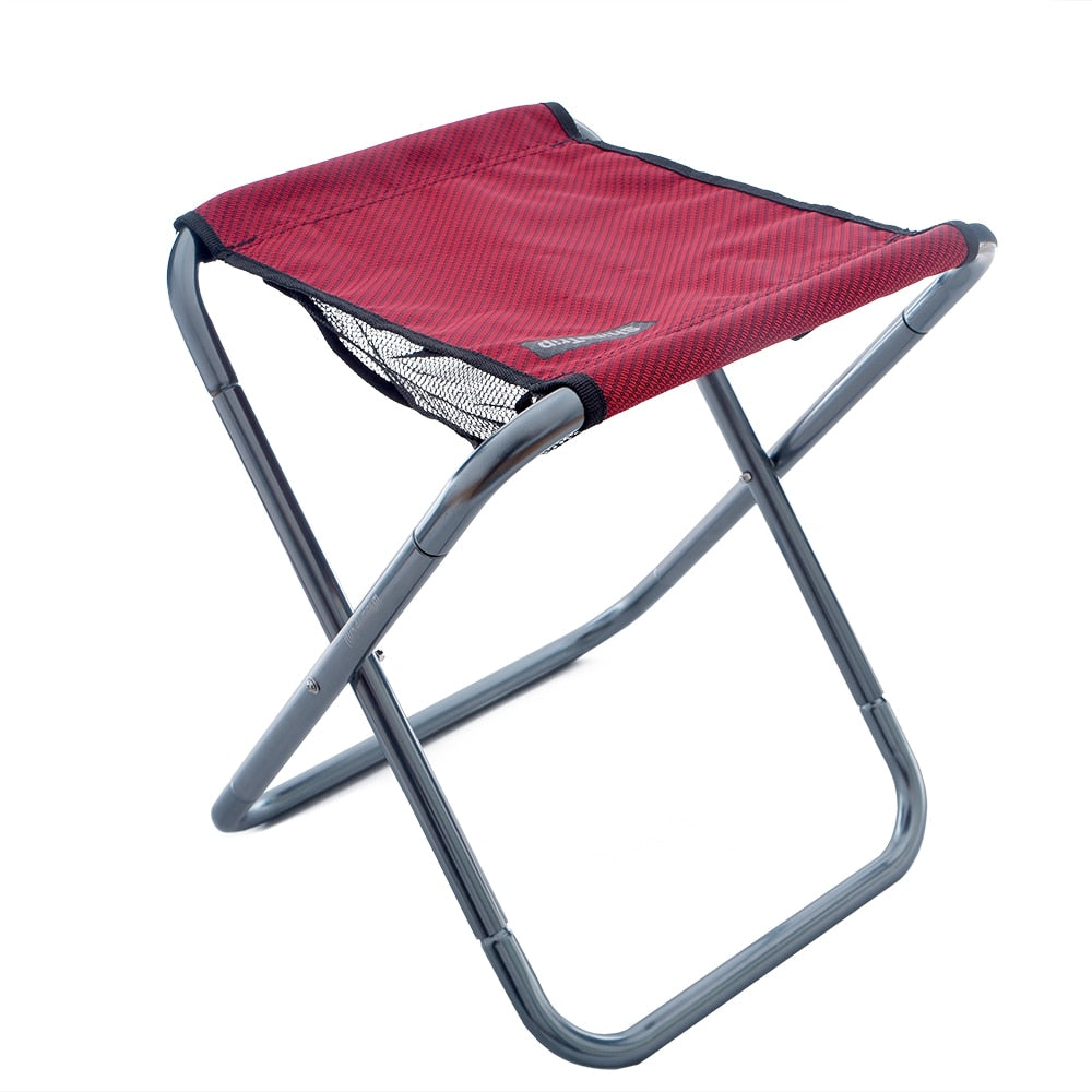 Outdoor Camping Portable Aluminum Alloy Folding Stool - GetHolidayReady.co.uk