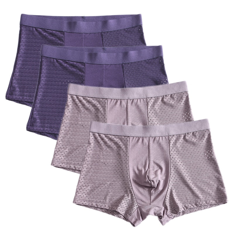 Breathable Bamboo Boxers - 4 Pack