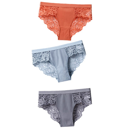 Floral Lace Panty Trio