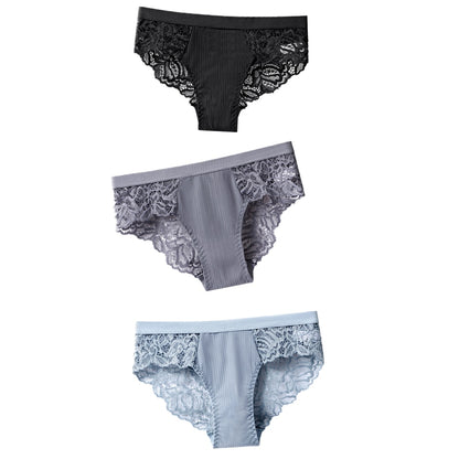 Floral Lace Panty Trio