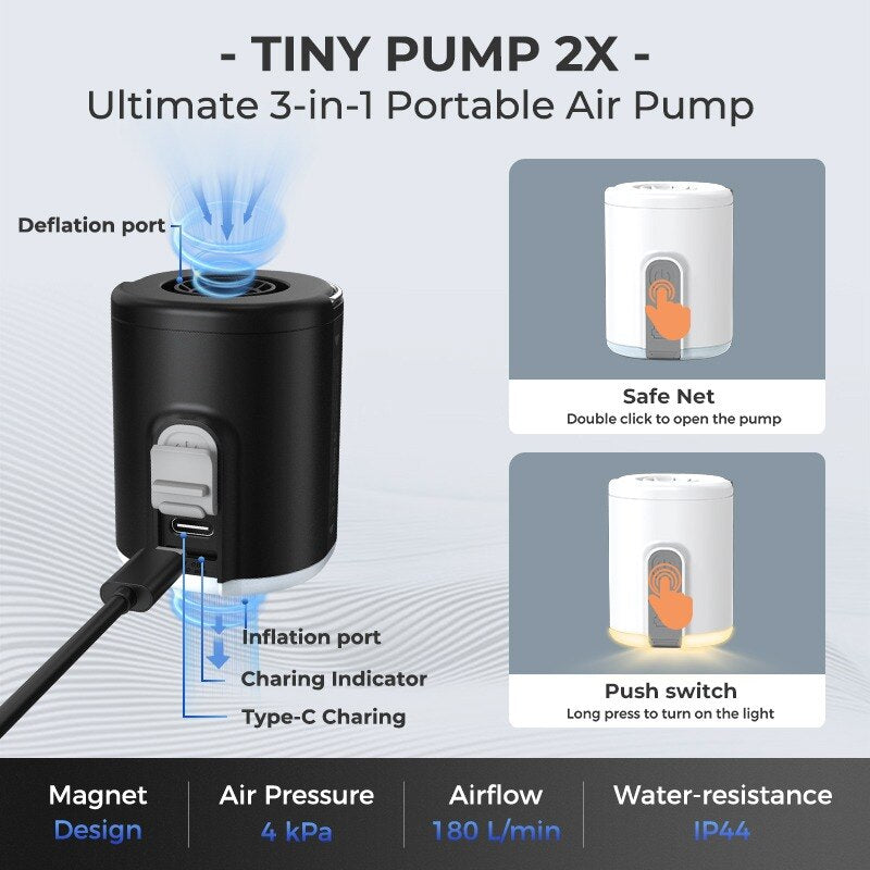 Ultralight Mini Air Pump - GetHolidayReady.co.uk