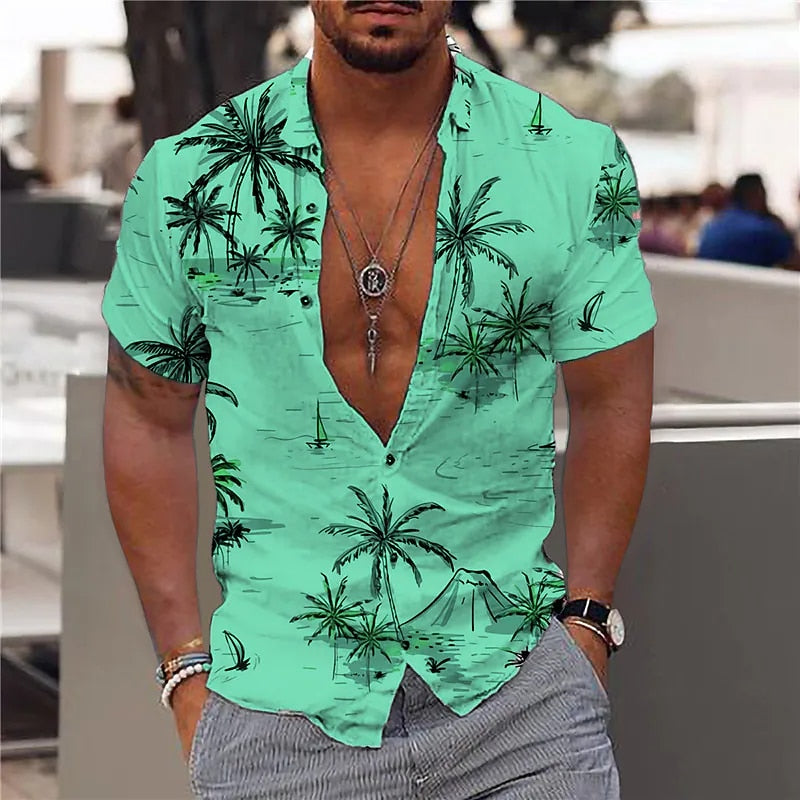 Casual Floral Beach Men's Shirt - GetHolidayReady.co.uk