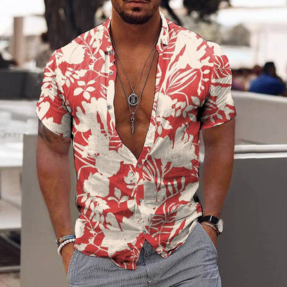 Casual Floral Beach Men's Shirt - GetHolidayReady.co.uk