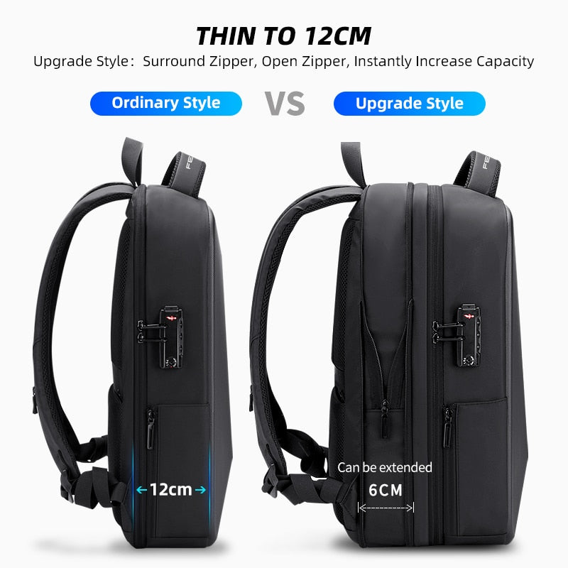 Secure & Charge Laptop Backpack - Anti-theft & USB Charging