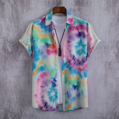 Hawaiian Flower Geometric Printed Shirts - GetHolidayReady.co.uk