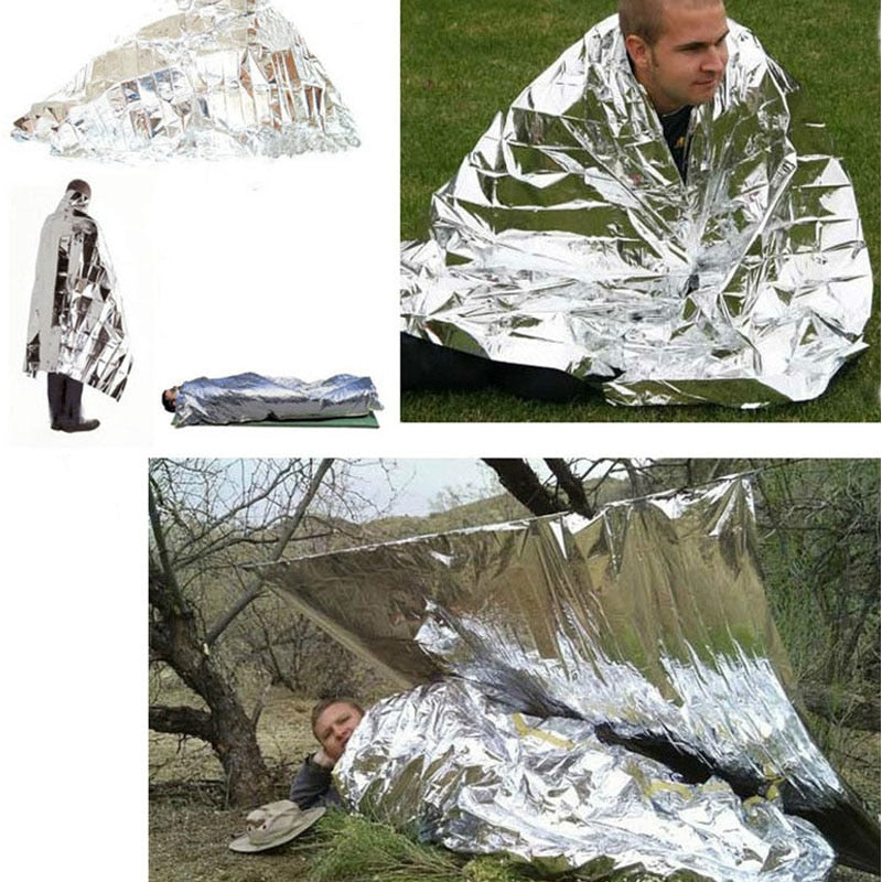 Outdoor Waterproof Survival Thermal Blanket - GetHolidayReady.co.uk