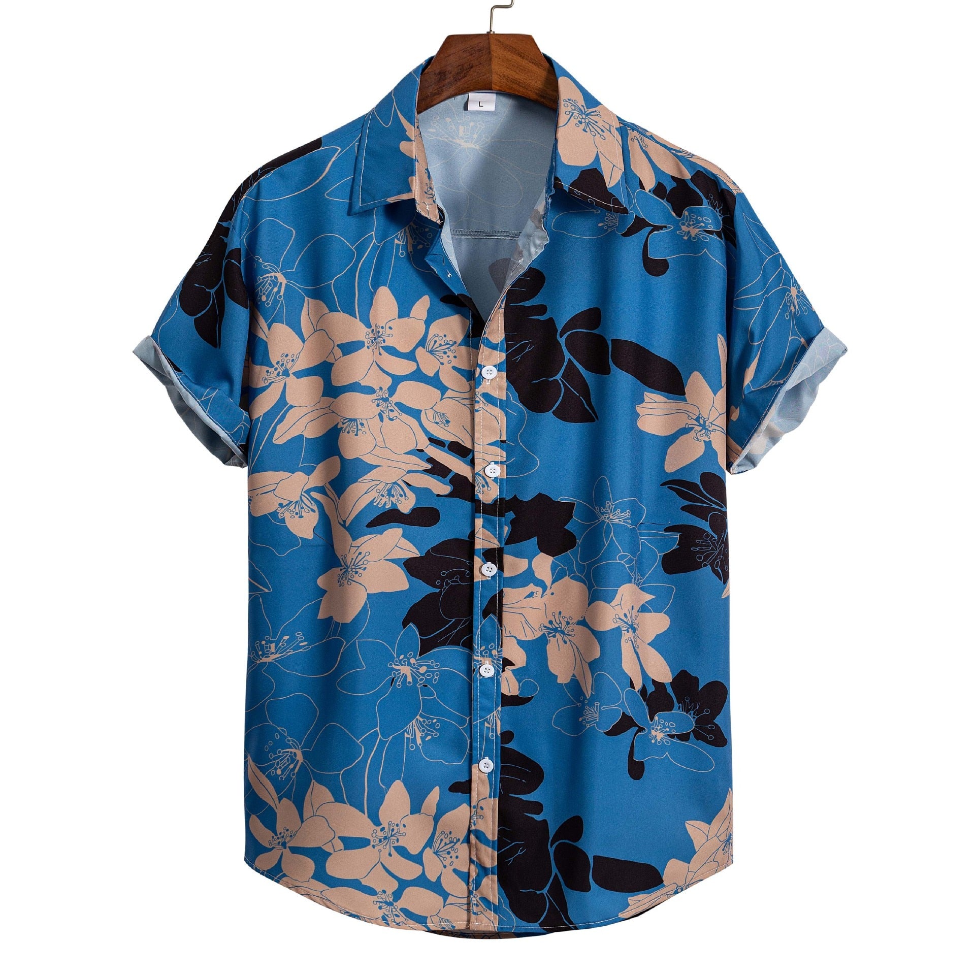 Hawaiian Flower Geometric Printed Shirts - GetHolidayReady.co.uk