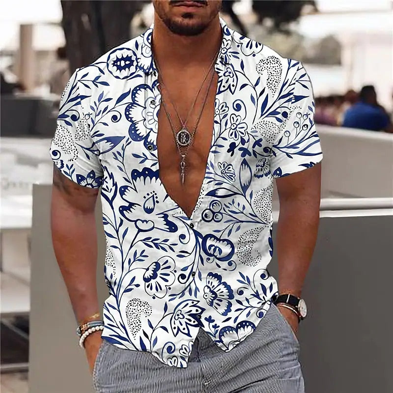 Casual Floral Beach Men's Shirt - GetHolidayReady.co.uk