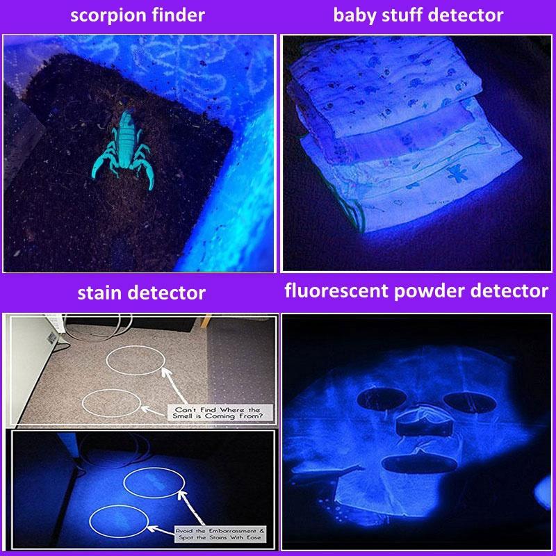 LED UV Ultraviolet Torch - GetHolidayReady.co.uk