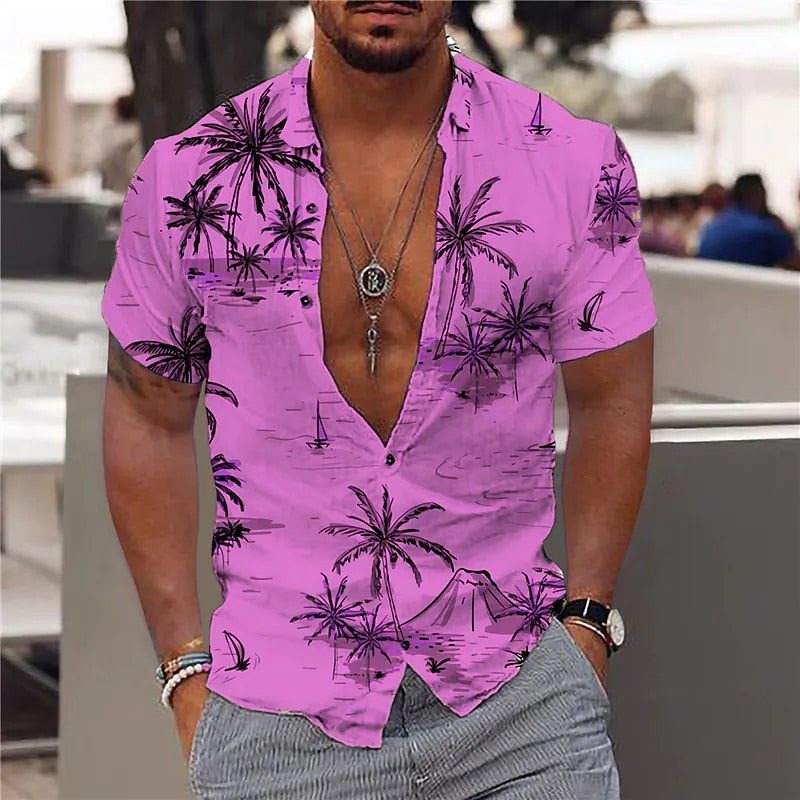 Casual Floral Beach Men's Shirt - GetHolidayReady.co.uk