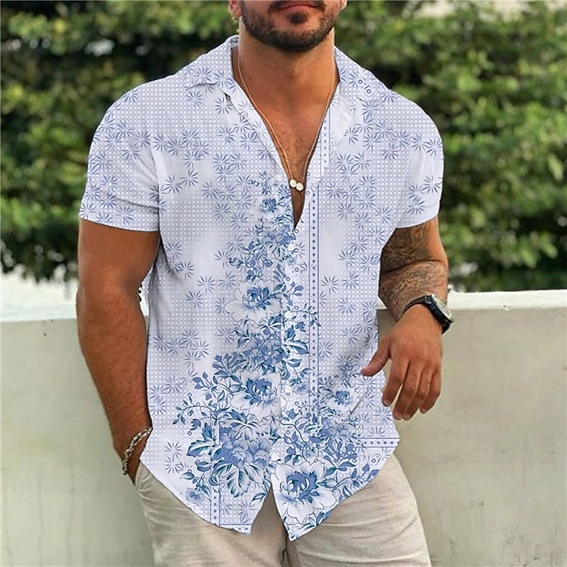 Casual Floral Beach Men's Shirt - GetHolidayReady.co.uk