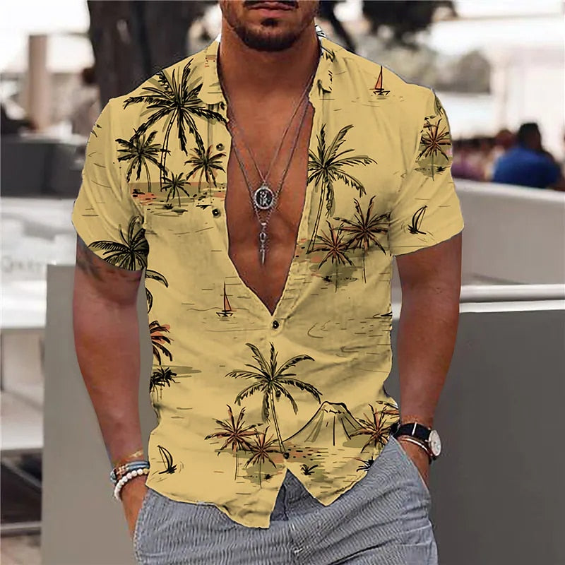 Casual Floral Beach Men's Shirt - GetHolidayReady.co.uk