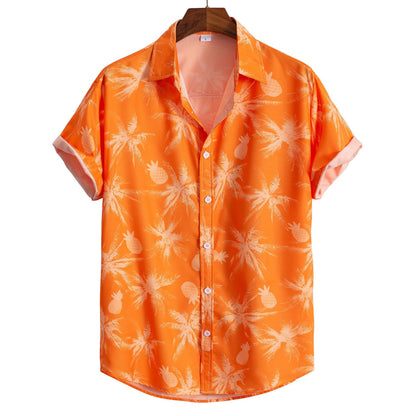 Hawaiian Flower Geometric Printed Shirts - GetHolidayReady.co.uk