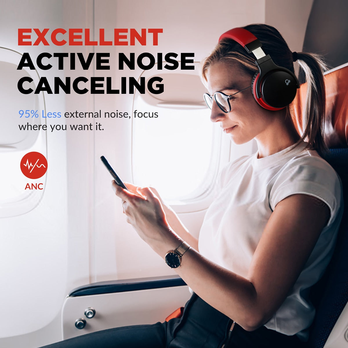 Wireless Active Noise Cancelling Headphones - GetHolidayReady.co.uk