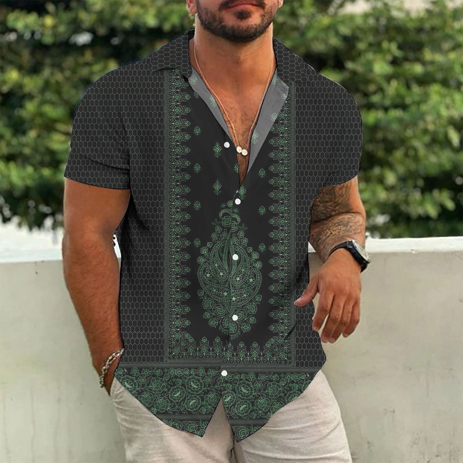 Casual Floral Beach Men's Shirt - GetHolidayReady.co.uk