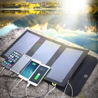 Foldable Portable Solar Panel  Battery Charger - GetHolidayReady.co.uk