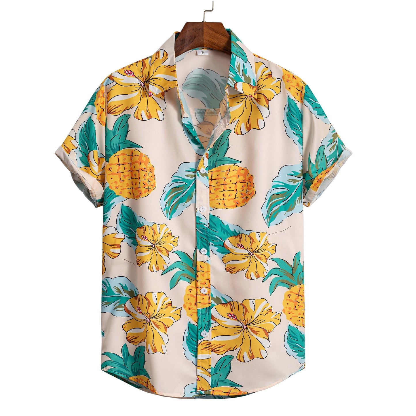 Hawaiian Flower Geometric Printed Shirts - GetHolidayReady.co.uk