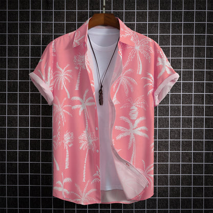 Hawaiian Flower Geometric Printed Shirts - GetHolidayReady.co.uk