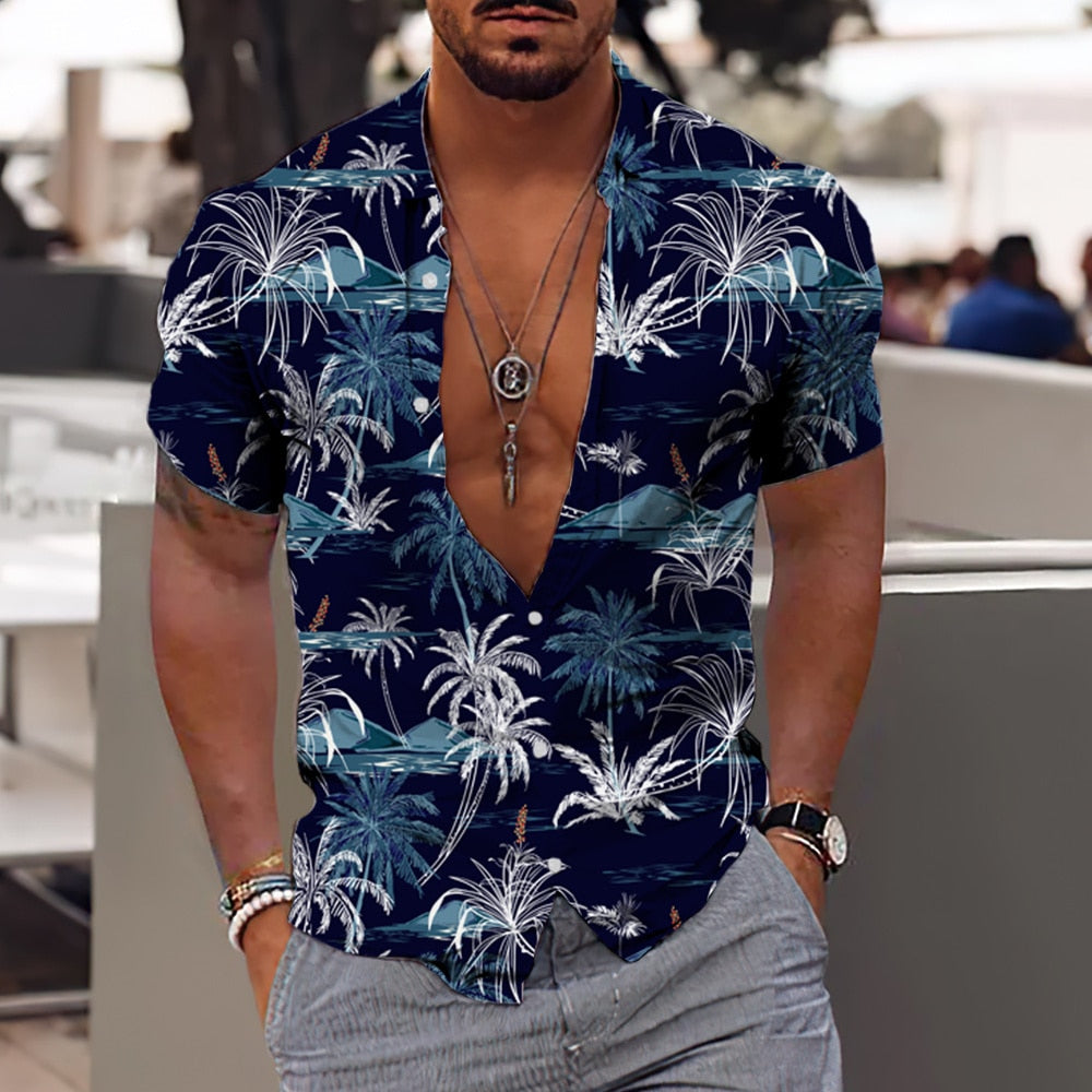 Casual Floral Beach Men's Shirt - GetHolidayReady.co.uk