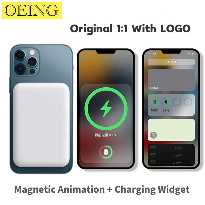 Ultra-Portable Magnetic Power Bank: Wireless Charging Solution