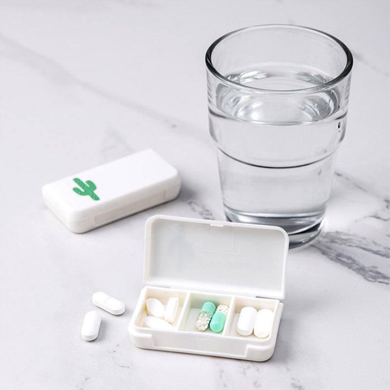 Triple Care: Mini Pill Case & Travel Medicine Box