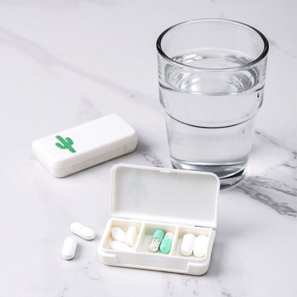 Triple Care: Mini Pill Case & Travel Medicine Box