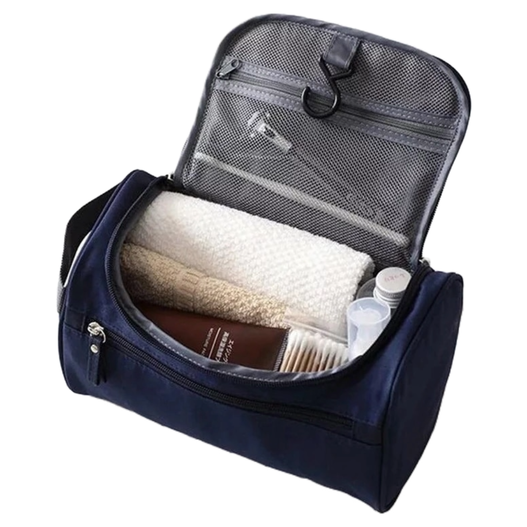 Men Travel Cosmetic Bag Functional Hanging Zipper Makeup Case Necessaries Organizer Storage Pouch Toiletry Make Up Wash Bag