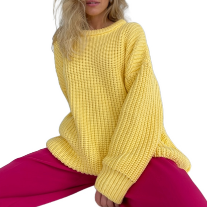 Oversized Thickening Solid Knitwear Tops - need sort