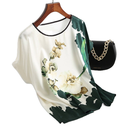 Silk Floral Blouse