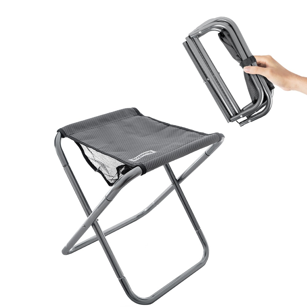 Outdoor Camping Portable Aluminum Alloy Folding Stool - GetHolidayReady.co.uk