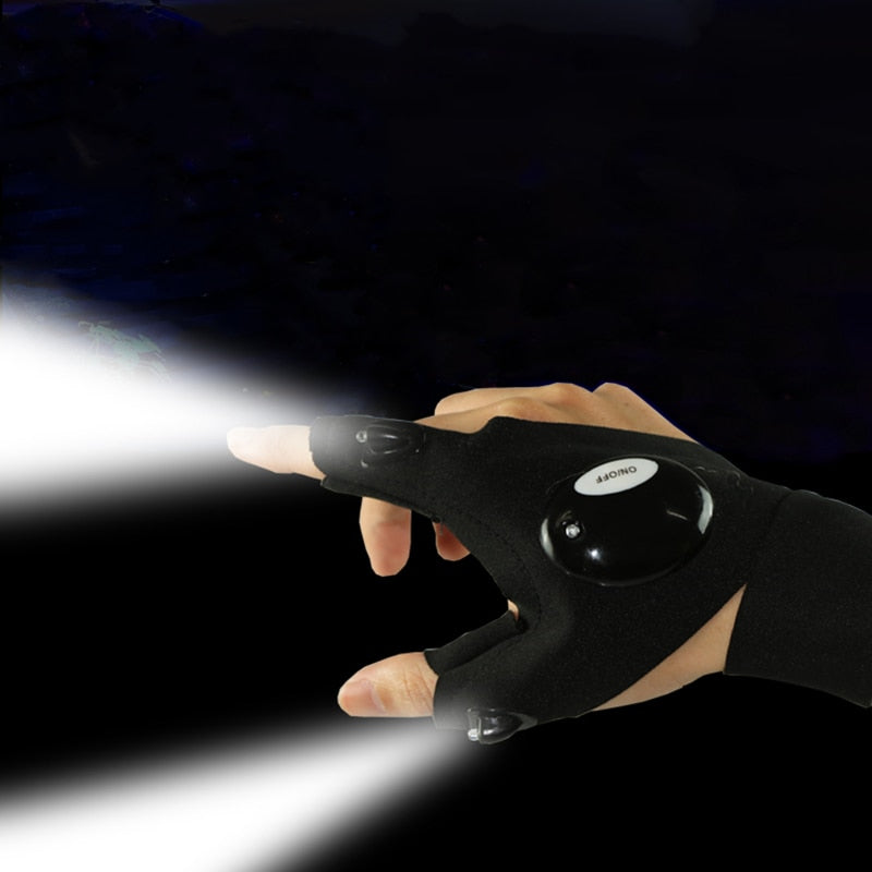 Fingerless Glove LED Flashlight - GetHolidayReady.co.uk