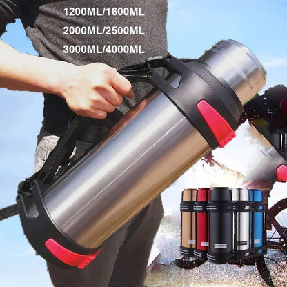 Stainless Steel Insulated Water Thermal Cup With Strap - GetHolidayReady.co.uk